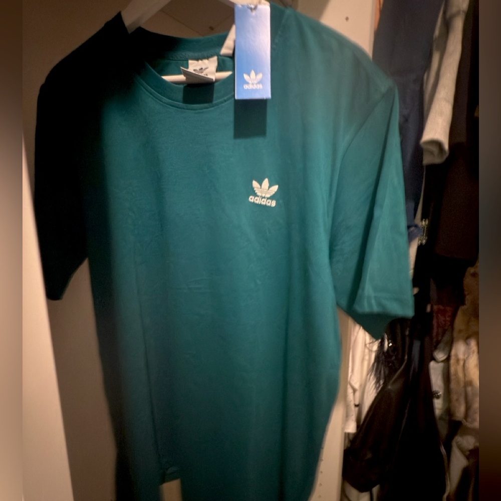 Adidas Men's Teal Short Sleeve Tee